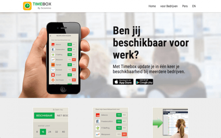Timebox by Sciomino | ZZP Barometer